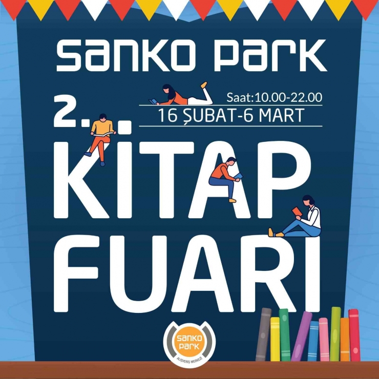 Sanko Park Alışveriş Merkezi 2’nci Kitap Fuarı Başlıyor