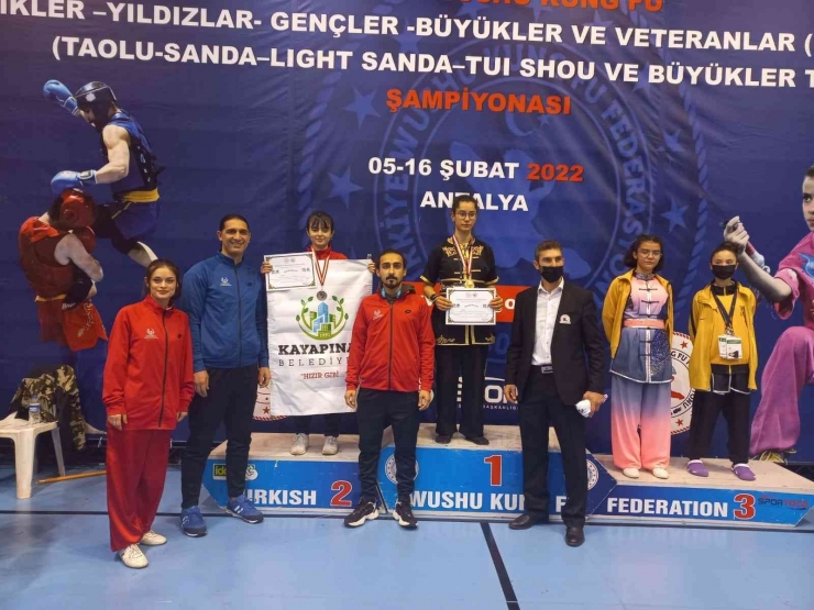 Kayapınarlı Wushu Sporcuları Antalya’dan Ödüllerle Döndü