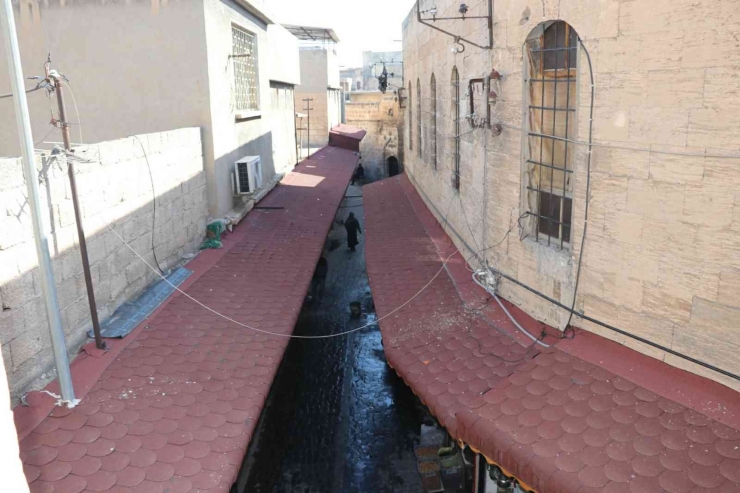 Şanlıurfa’da Tarihi Hanlar Bölgesinde Cephe Yenileme Çalışması