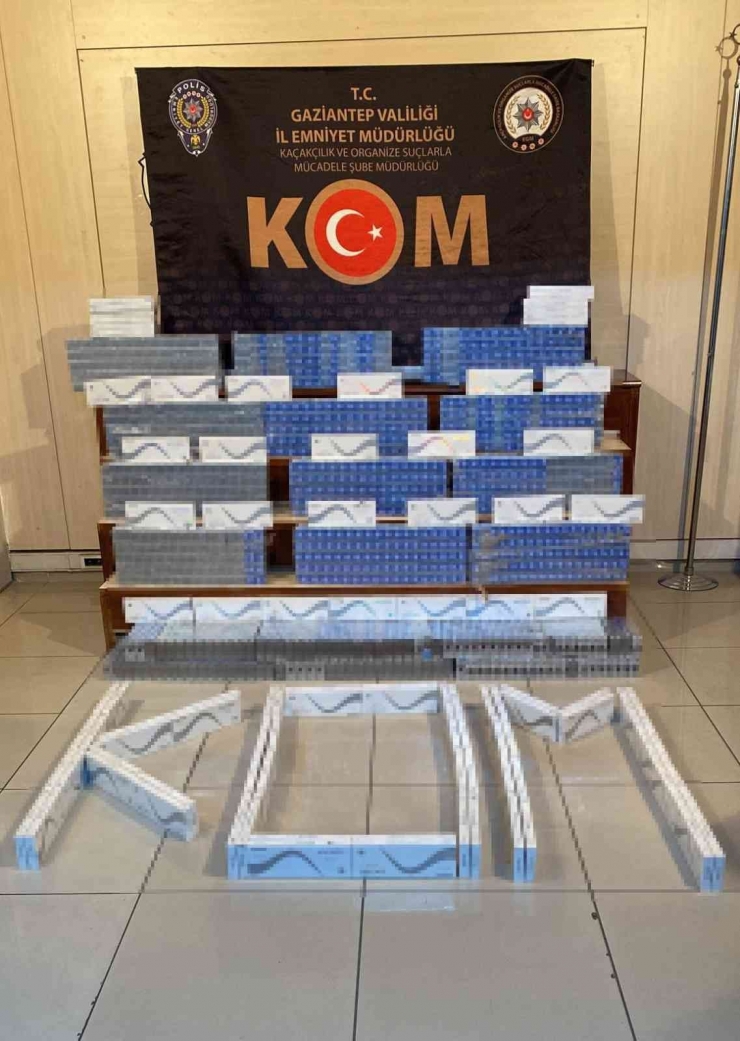 Gaziantep’te 4 Bin 970 Paket Kaçak Sigara Ele Geçirildi