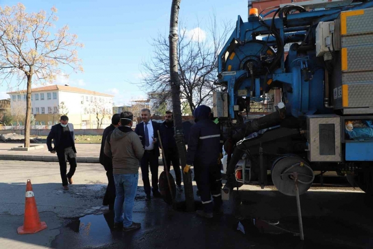 Diski Ekiplerince 200 Bin Metre Kanalizasyon Hattı Temizliği