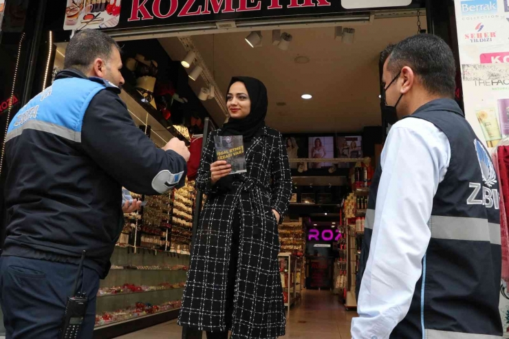 Şanlıurfa’da Kaldırım İşgaline Karşı Broşürlü Uyarı