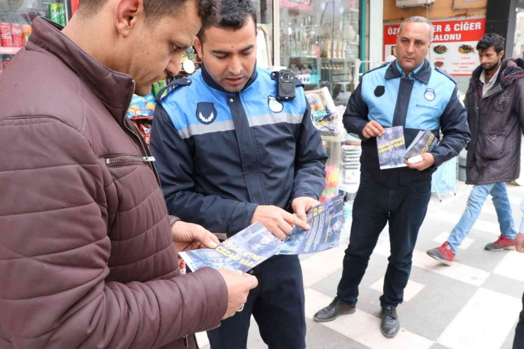 Şanlıurfa’da Kaldırım İşgaline Karşı Broşürlü Uyarı