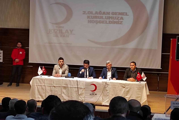 Silvan Kızılay’da Olağan Genel Kurul Yapıldı