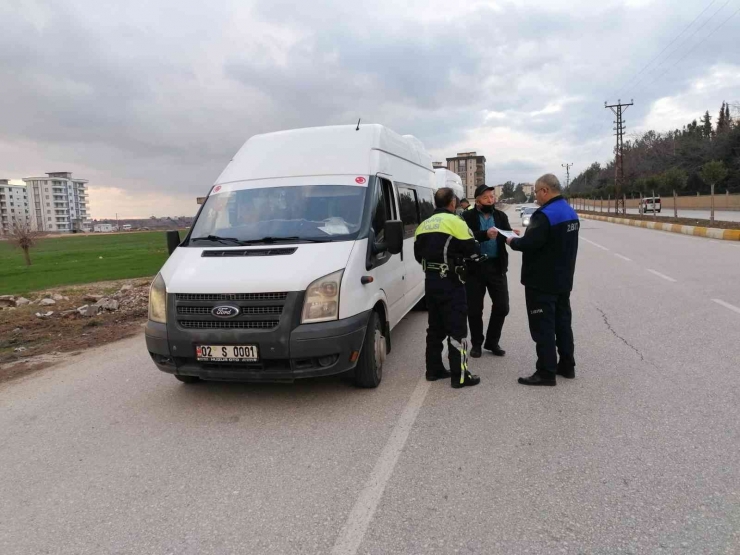 Servis Araçları Denetlendi