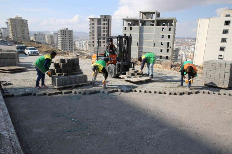 Karaköprü’de Üst Yapı Çalışması