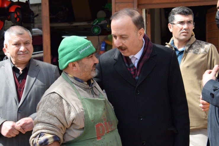 Vali Erin Haftaya Esnaf Ziyaretiyle Başladı