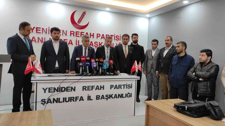 Şanlıurfa’da Yeniden Refah Partisi’nde Toplu İstifa