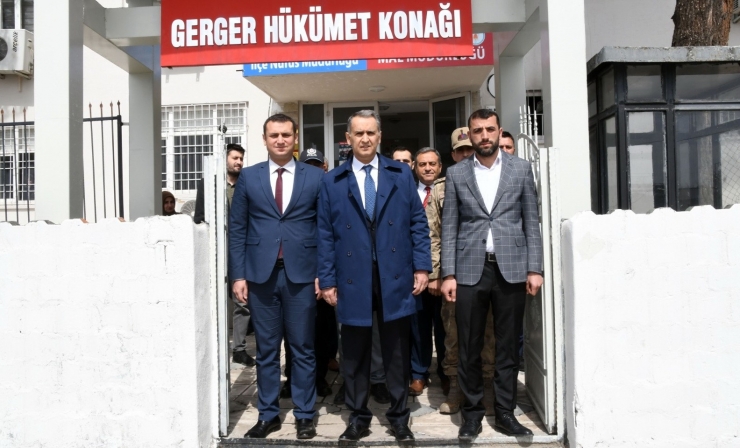 Vali Mahmut Çuhadar, Gerger İlçesinde İncelemelerde Bulundu