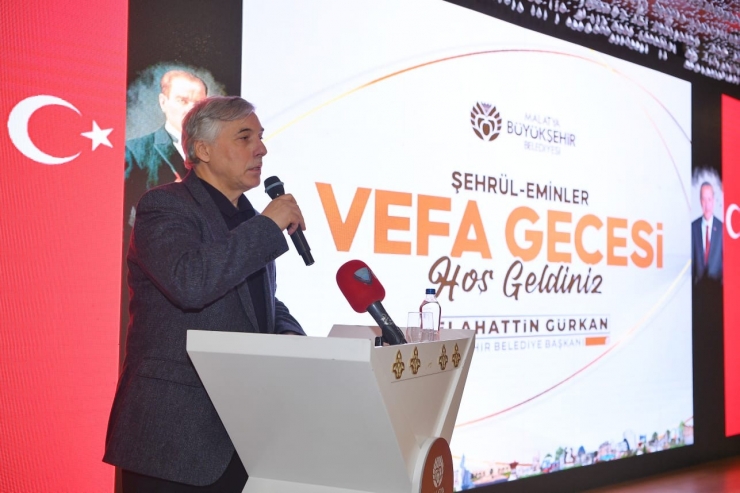 Malatya’nın ‘şehrül Eminleri’ Vefa Gecesi’nde Buluştu