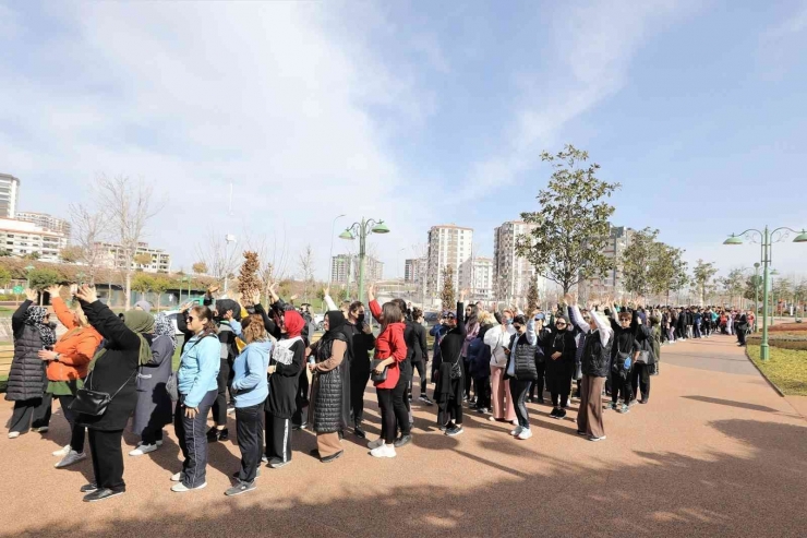 Şehitkamil Vadi Park’ta Sağlığa Adım Attılar