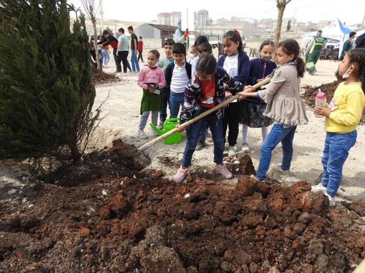 Şahinbey’deki Boş Arazi Ormana Dönüşüyor