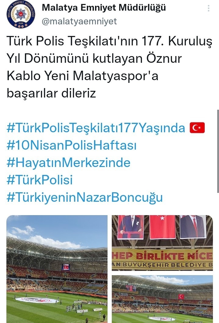 Malatyasporlu Futbolcular, Polis Teşkilatını Unutmadı