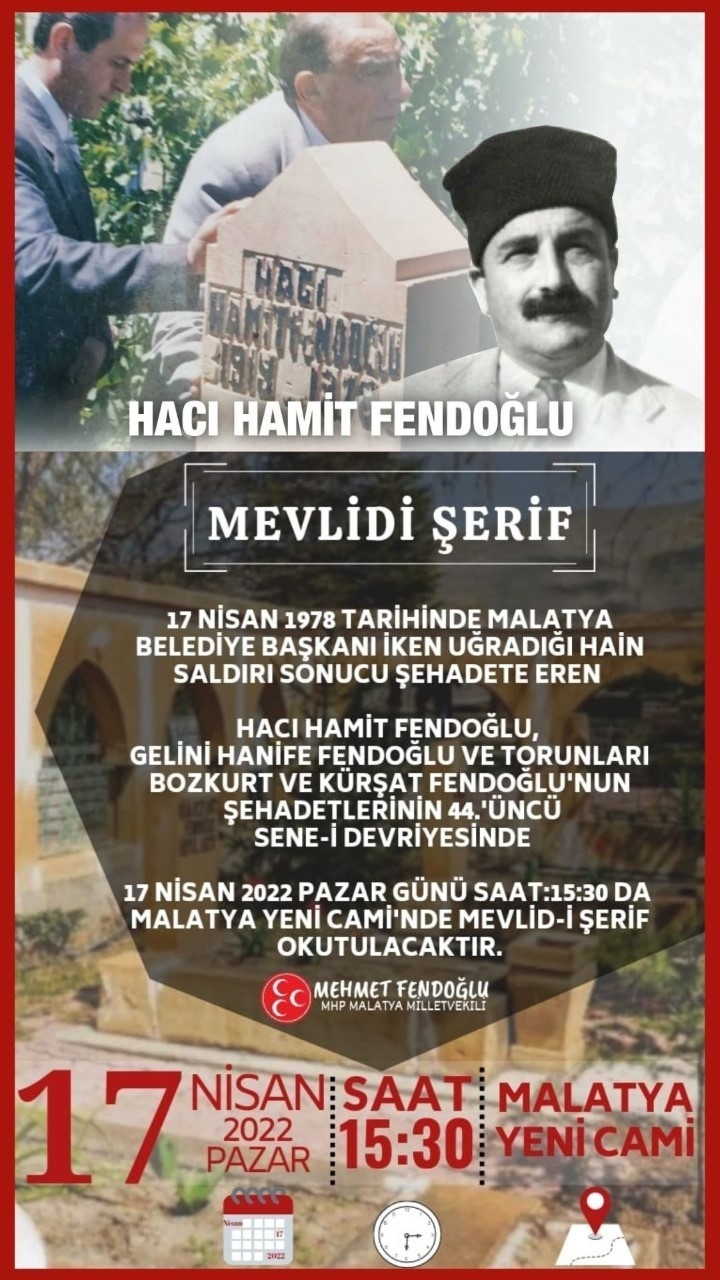 Fendoğlu’ndan Mevlid’e Davet