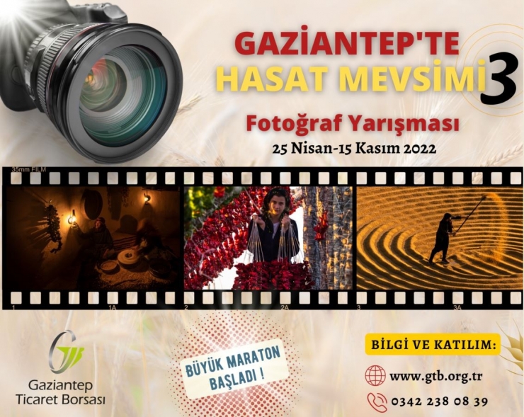 Gtb, ‘gaziantep’te Hasat Mevsimi Fotoğraf’ Yarışmasının 3’üncüsünü Düzenliyor