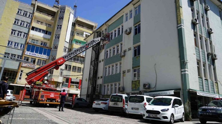 Adıyaman Belediyesinde Yangın Tatbikatı