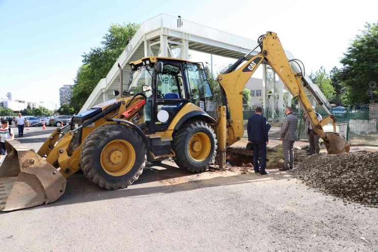 Diski Yenişehir Akkoyunlu Mahallesindeki Arızayı Kısa Sürede Giderdi