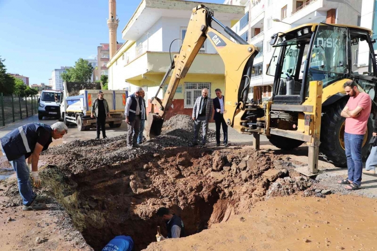 Diski Yenişehir Akkoyunlu Mahallesindeki Arızayı Kısa Sürede Giderdi