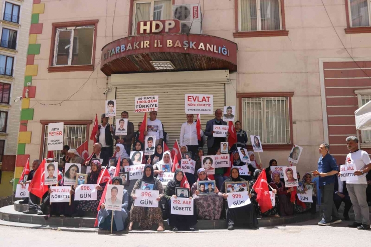 Diyarbakır Ailelerinin Hdp Ve Pkk’ya Karşı Destansı Direnişi 1000’inci Gününde