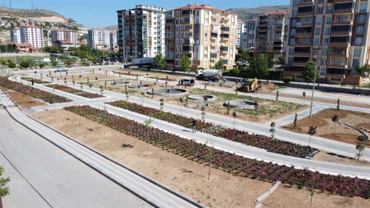 Battalgazi’deki Gül Bahçesinin Yüzde 75’i Tamamlandı