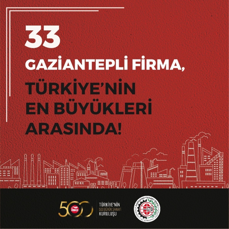 33 Gaziantepli Türkiye’nin En Büyükleri Arasında