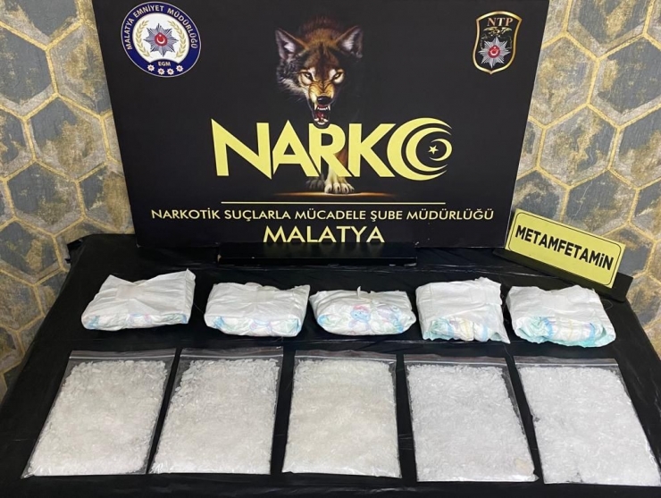 Malatya’da 12 Kilogram Uyuşturucu Ele Geçirildi