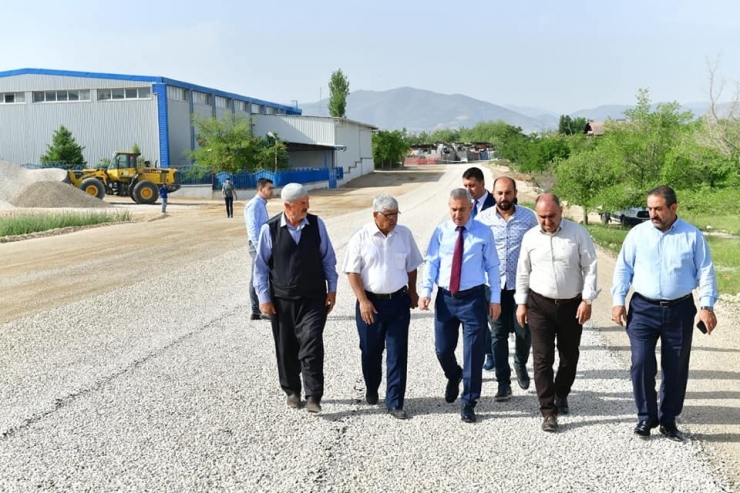 Başkan Çınar, Yol Düzenleme Çalışmalarını İnceledi