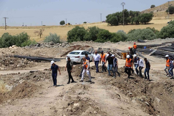 Hani İlçesinde Atıksu Arıtma Tesisinde Çalışmalar Devam Ediyor