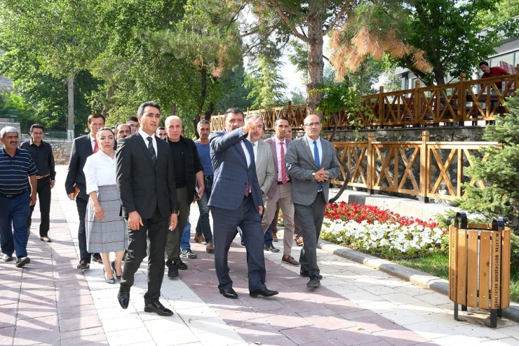 Başkan Gürkan, Horata Mesire Alanında İncelemelerde Bulundu