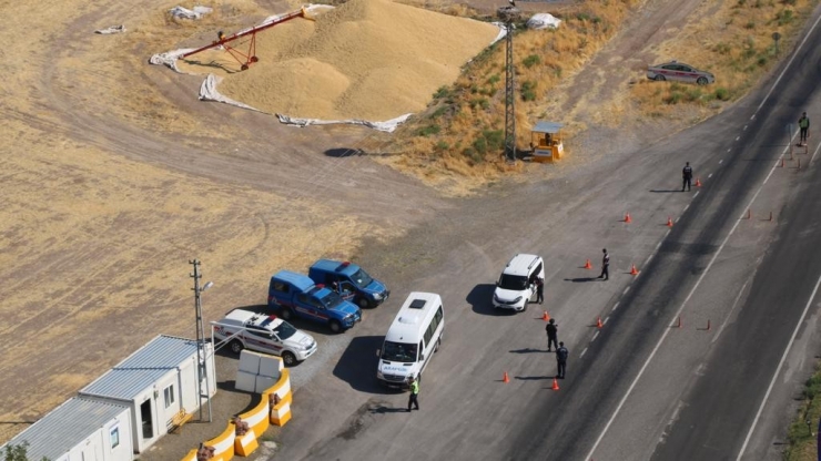 Malatya’da Helikopter Destekli Trafik Denetimi