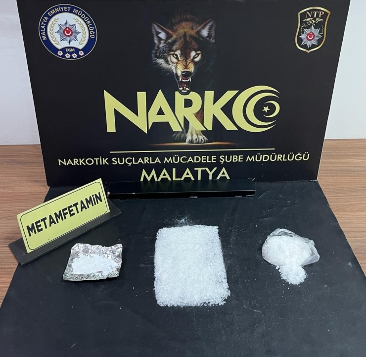 Malatya’da 6 Kilo 150 Gram Metamfetamin Ele Geçirildi