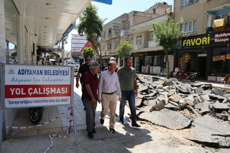 Kılınç, Cumhuriyet Caddesindeki Çalışmaları İnceledi