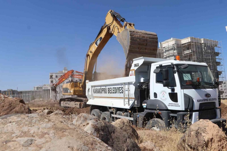 Karaköprü’de Yeni Yol Çalışması