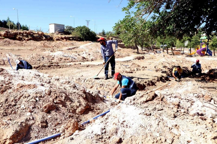 Kocaköy Millet Bahçesi’nde Çalışmalar Sürüyor