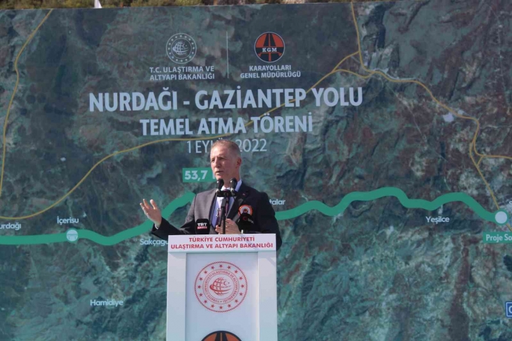 Nurdağı-gaziantep Yolunun Temeli Atıldı