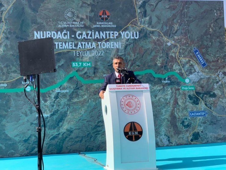 Nurdağı-gaziantep Yolunun Temeli Atıldı