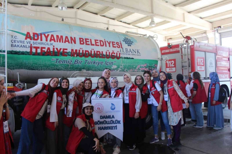 Misafir Öğrenciler, Adıyaman’da İtfaiyecilik Hakkında Bilgi Aldı