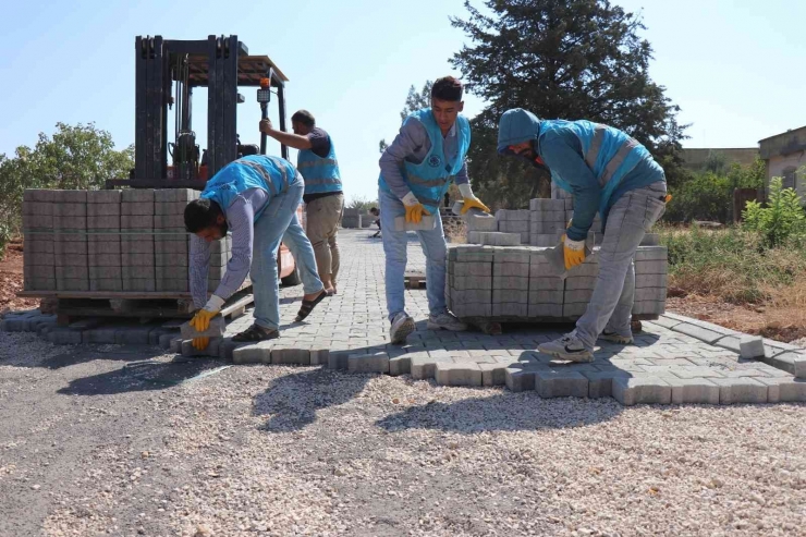 Bozova Belediyesinden Kırsal Mahallelerde Üst Yapı Çalışması