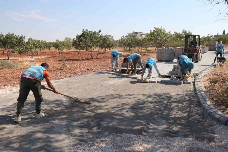 Bozova Belediyesinden Kırsal Mahallelerde Üst Yapı Çalışması