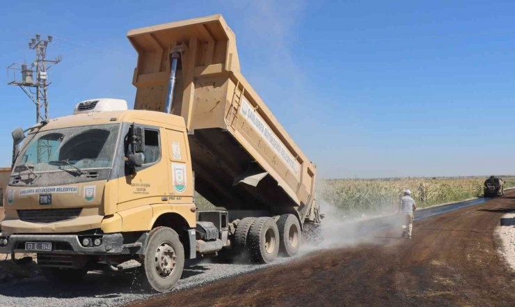 Ceylanpınar’da Asfalt Ve Beton Yol Çalışmaları Sürüyor