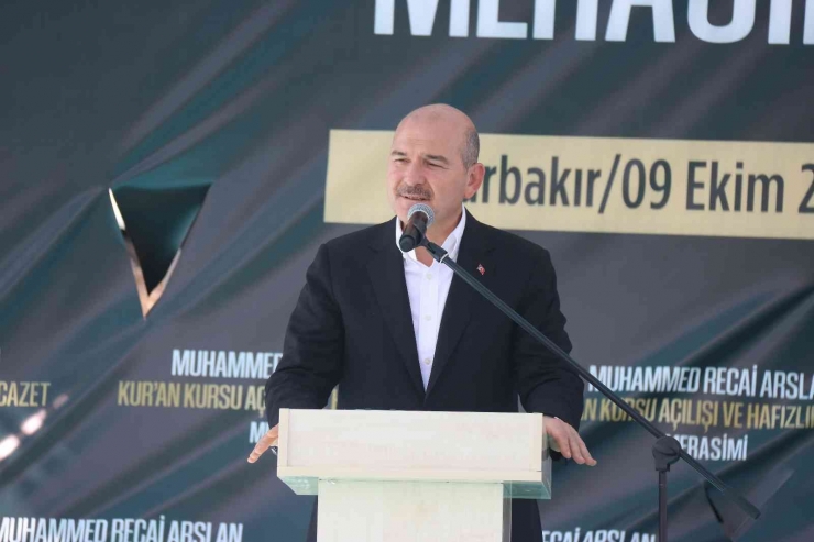 Bakan Soylu, Diyarbakır’da Kur’an Kursu Açılışı Ve Hafızlık İcazet Programına Katıldı