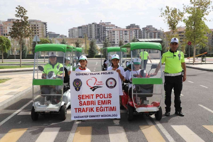 Trafik Eğitim Parkında Eğitimler Devam Ediyor