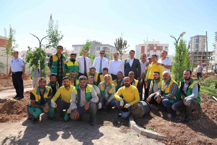 Karaköprü’de Yeni Parklar Ağaçlandırılıyor