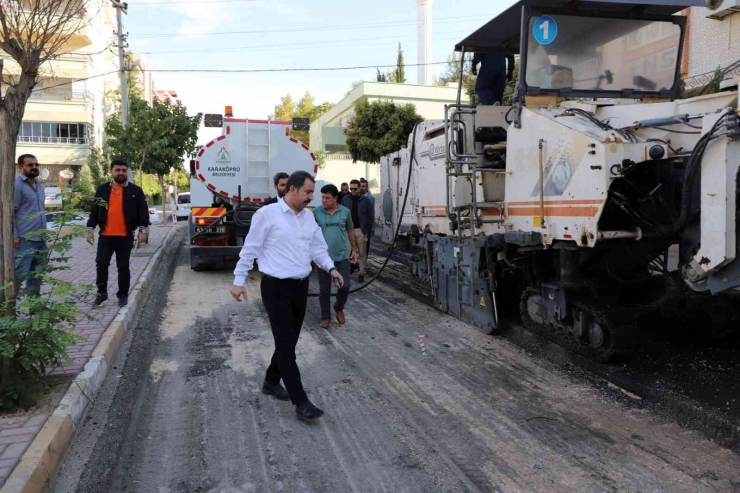 Karaköprü’de Asfalt Yollar Yenileniyor