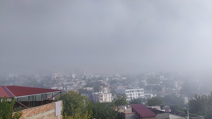 Silvan’da Yoğun Sis Etkisi