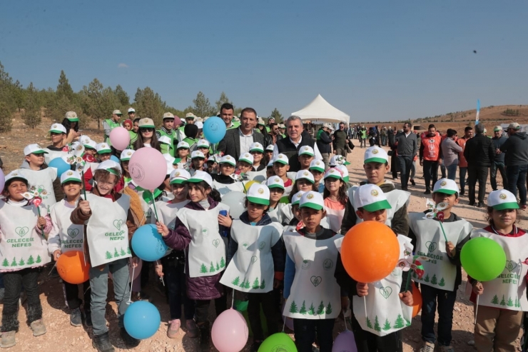 Şanlıurfa’da Binlerce Fidan Toprakla Buluşturuldu