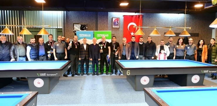 Yeşilyurt’ta Bilardo Turnuvası Çekişmeli Geçti