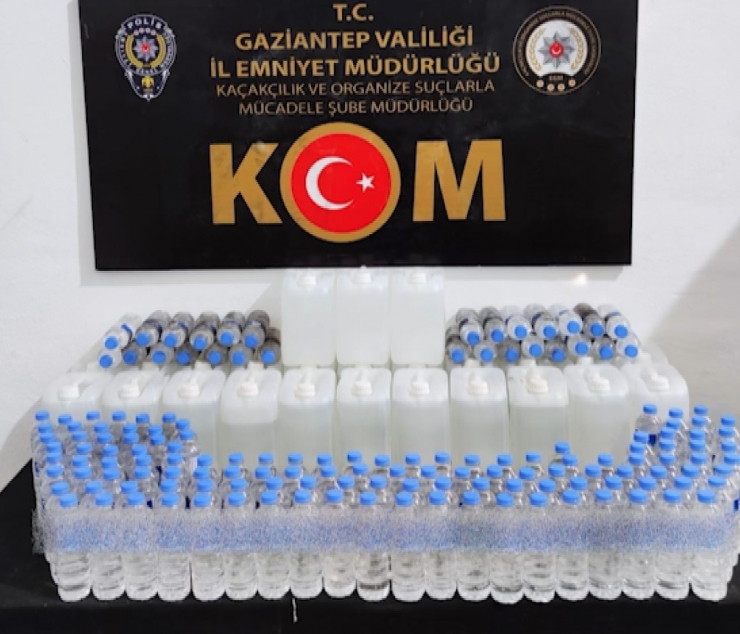 Gaziantep’te 84 Litre Sahte Dökme Alkol Ele Geçirildi