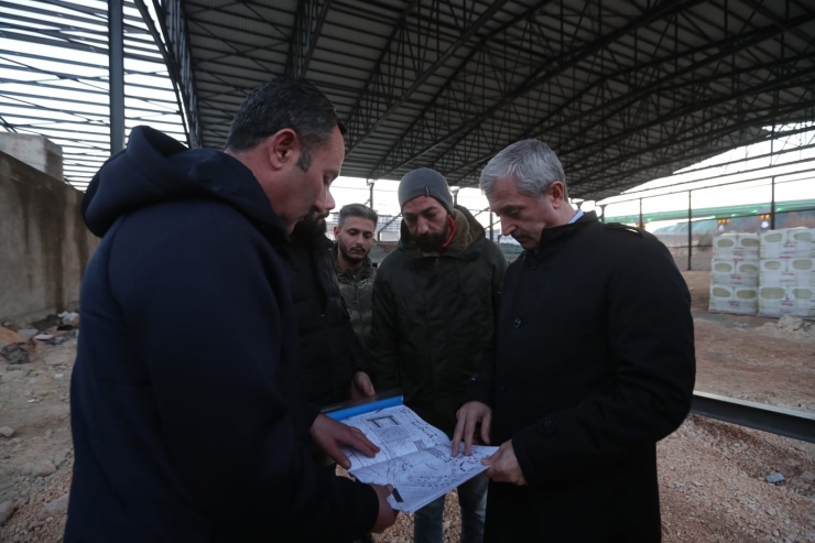 Şahinbey’de Geleneksel Spor Tesisi Çalışmaları Sürüyor