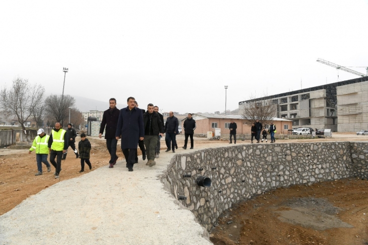 Başkan Gürkan, Orduzu Bölgesinde Yapılan Çalışmaları Yerinde İnceledi